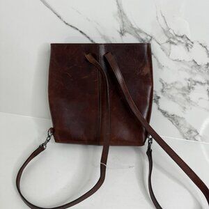 ELLINGTON Portland Oregon Vintage Authentic Brown Leather Backpack Bag leather